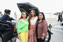 Leyla Aliyeva and Arzu Aliyeva attend opening and presentation ceremonies at the Seaside National Park-PHOTO 