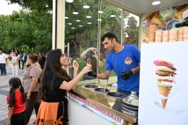 Leyla Aliyeva and Arzu Aliyeva attend opening and presentation ceremonies at the Seaside National Park-PHOTO 