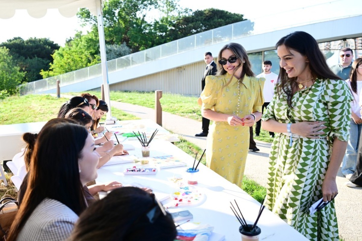 Leyla Aliyeva and Alona Aliyeva attend Charity Festival
