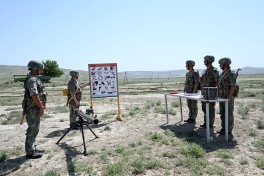 Azerbaijan Army conducts demonstration classes with new officers