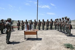Azerbaijan Army conducts demonstration classes with new officers