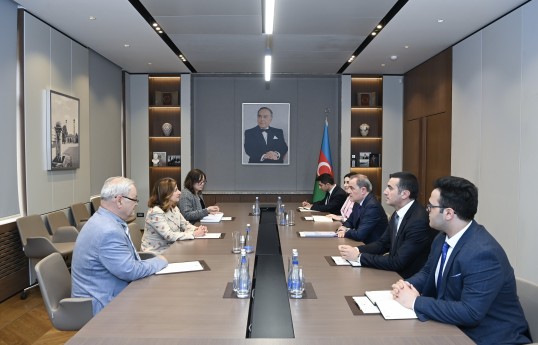Azerbaijan FM meets with ICMP Director General Kathryne Bomberger