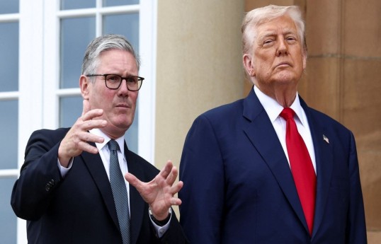 UK Prime Minister Keir Starmer ,US President Donald Trump
