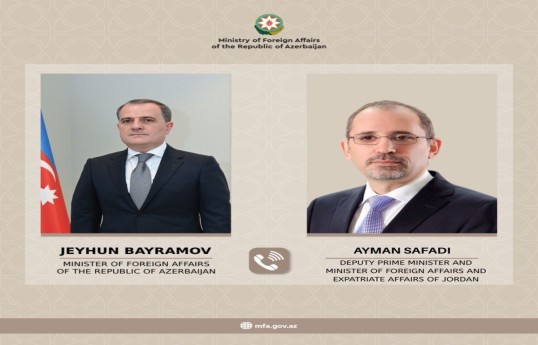 Bayramov discusses Middle East situation with Jordanian counterpart