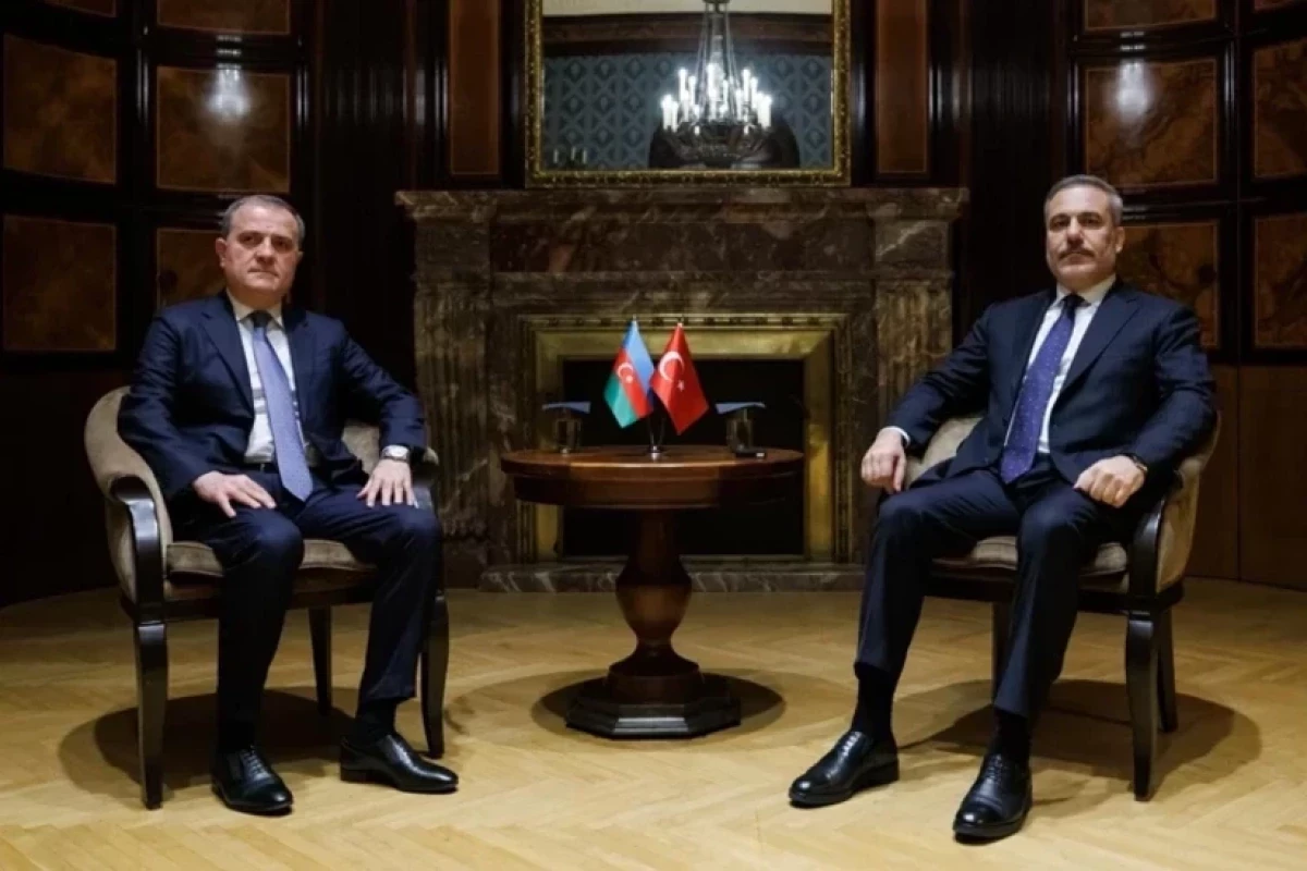 Minister of Foreign Affairs of the Republic of Azerbaijan, Jeyhun Bayramov, and the Minister of Foreign Affairs of the Republic of Türkiye, Hakan Fidan