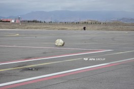 Iran drone strikes damage runway at Nakhchivan Airport - PHOTO 