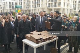Azerbaijan relocates 90 families to Aghdam, families receive house keys - UPDATED-1 