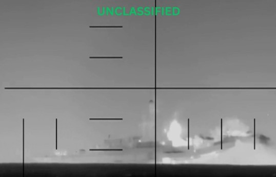 US strikes Iranian drone ship