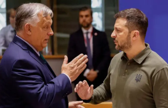 Viktor Orban, Hungarian PM and Volodymyr Zelenskyy, President of Ukraine
