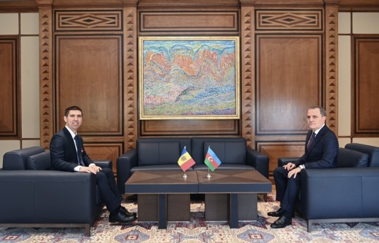 Deputy Prime Minister and Minister of Foreign Affairs of the Republic of Moldova Mihai Popșoi, Minister of Foreign Affairs of Azerbaijan Jeyhun Bayramov