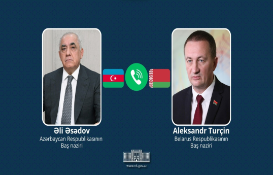 Azerbaijani, Belarus PMs hold telephone conversation