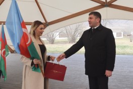 67 individuals resettled in Seyidbayli and Tazabina villages of Khojaly district receive house keys