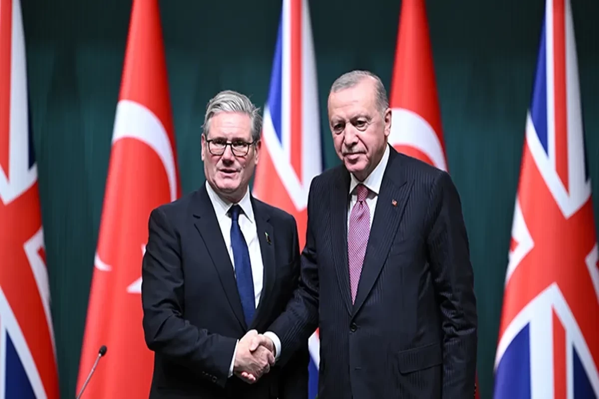 UK Prime Minister Keir Starmer and President of Türkiye Recep Tayyip Erdoğan
