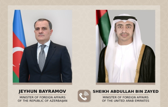 Azerbaijani, UAE Foreign Ministers discuss drone attacks against Azerbaijan