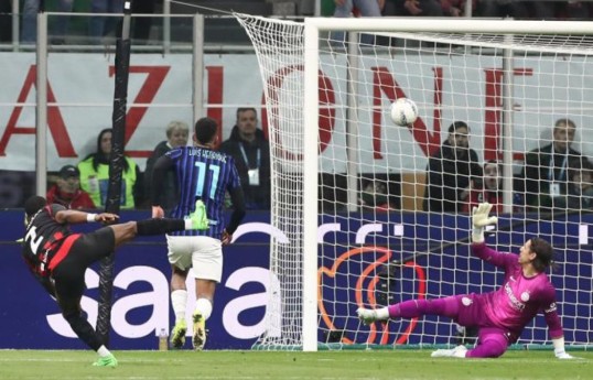 Milan beat Inter in the Italian Football Championship match