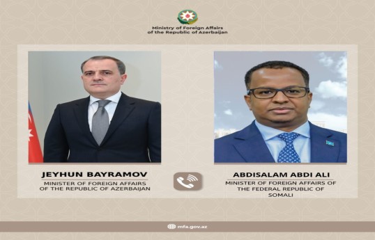 Jeyhun Bayramov discusses Iran’s drone attack on Azerbaijan with Somali counterpart