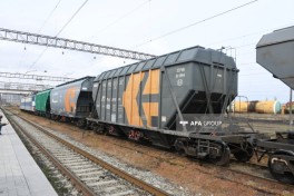 Grain-loaded wagons from Russia to Armenia dispatched from Baku via Azerbaijan transit-PHOTO 