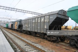 Grain-loaded wagons from Russia to Armenia dispatched from Baku via Azerbaijan transit-PHOTO 