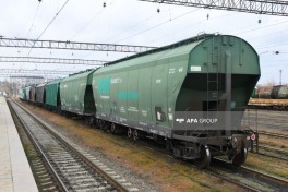 Grain-loaded wagons from Russia to Armenia dispatched from Baku via Azerbaijan transit-PHOTO 