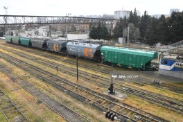 Grain-loaded wagons from Russia to Armenia dispatched from Baku via Azerbaijan transit-PHOTO 