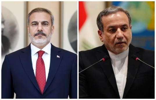 Turkish Foreign Minister Hakan Fidan, and Iranian Foreign Minister Abbas Araghchi