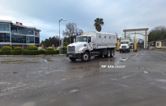 Azerbaijani aid convoy returns after delivering humanitarian supplies to Iran