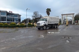 Azerbaijani aid convoy returns after delivering humanitarian supplies to Iran