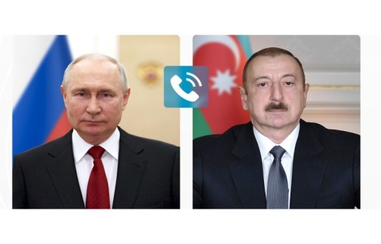 Russian President Vladimir Putin, President Ilham Aliyev