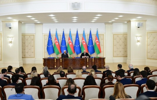 President Ilham Aliyev and President of European Council delivered press statements - UPDATED-1 