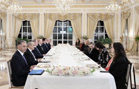 President Ilham Aliyev held expanded meeting with President of European Council during official luncheon