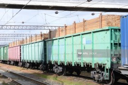 Grain-loaded wagons from Russia to Armenia dispatched from Baku -PHOTO 