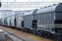 Grain-loaded wagons from Russia to Armenia dispatched from Baku -PHOTO 