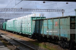 Grain-loaded wagons from Russia to Armenia dispatched from Baku -PHOTO 
