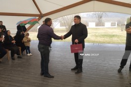 Keys handed over to residents resettled in Khojaly’s Khanabad village - PHOTO 