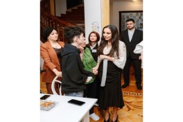 Leyla Aliyeva, Arzu Aliyeva, and Alena Aliyeva visit “Support for Living” Center