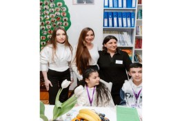 Leyla Aliyeva, Arzu Aliyeva, and Alena Aliyeva visit “Support for Living” Center