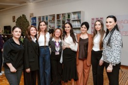 Leyla Aliyeva, Arzu Aliyeva, and Alena Aliyeva visit “Support for Living” Center