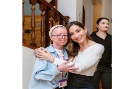 Leyla Aliyeva, Arzu Aliyeva, and Alena Aliyeva visit “Support for Living” Center