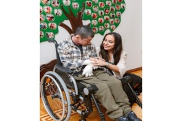 Leyla Aliyeva, Arzu Aliyeva, and Alena Aliyeva visit “Support for Living” Center