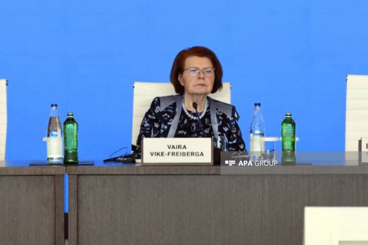 Co-Chair of the Nizami Ganjavi International Center and former President of Latvia Vaira Vike-Freiberga