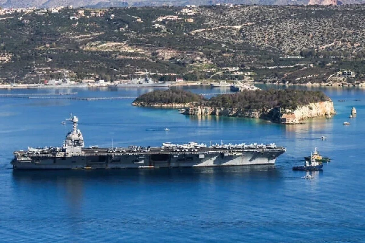 Two U.S. sailors injured after non-combat fire aboard carrier in Red Sea