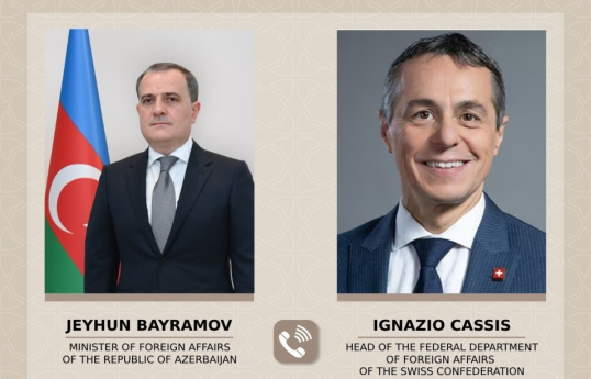 Azerbaijani and Swiss Foreign Ministers discuss international and regional security issues