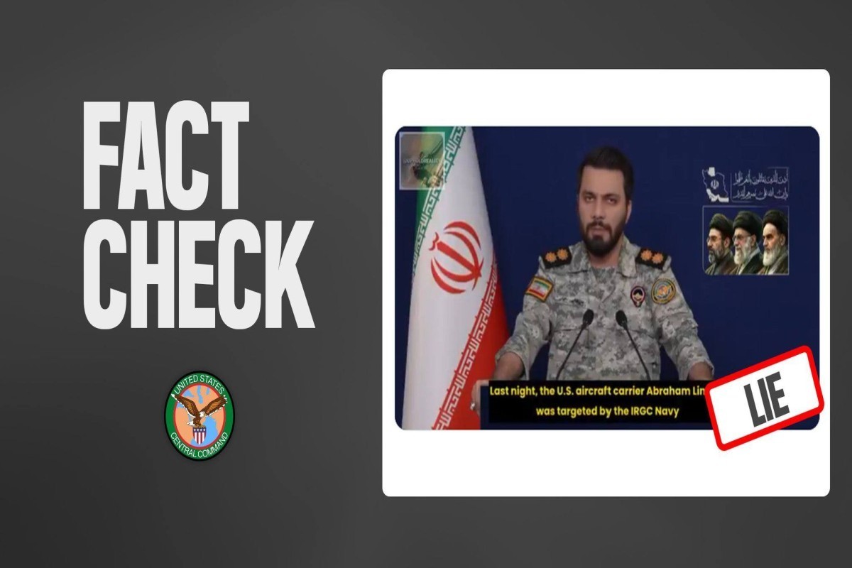 US Centcom says Iran did not destroy USS Abraham Lincoln