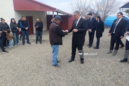 Azerbaijan sends first resettlement convoy to Khanoba village of Khojavend, families receive house keys -UPDATED  -PHOTO 