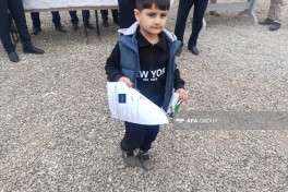 Azerbaijan sends first resettlement convoy to Khanoba village of Khojavend, families receive house keys -UPDATED  -PHOTO 