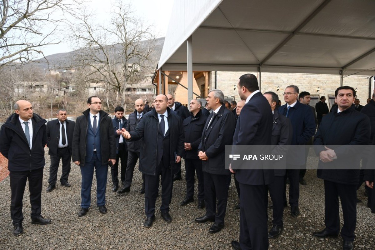 Coordination Headquarters members inspect several facilities in Hadrut