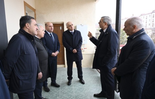 Coordination Headquarters members view repaired private house in Khojavend city