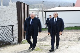 Coordination Headquarters members review repair and restoration work in Guzeykhirman village of Khojavend