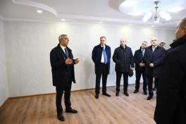 Coordination Headquarters members review repair and restoration work in Guzeykhirman village of Khojavend