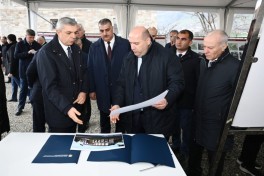 Coordination Headquarters members inspect several facilities in Hadrut